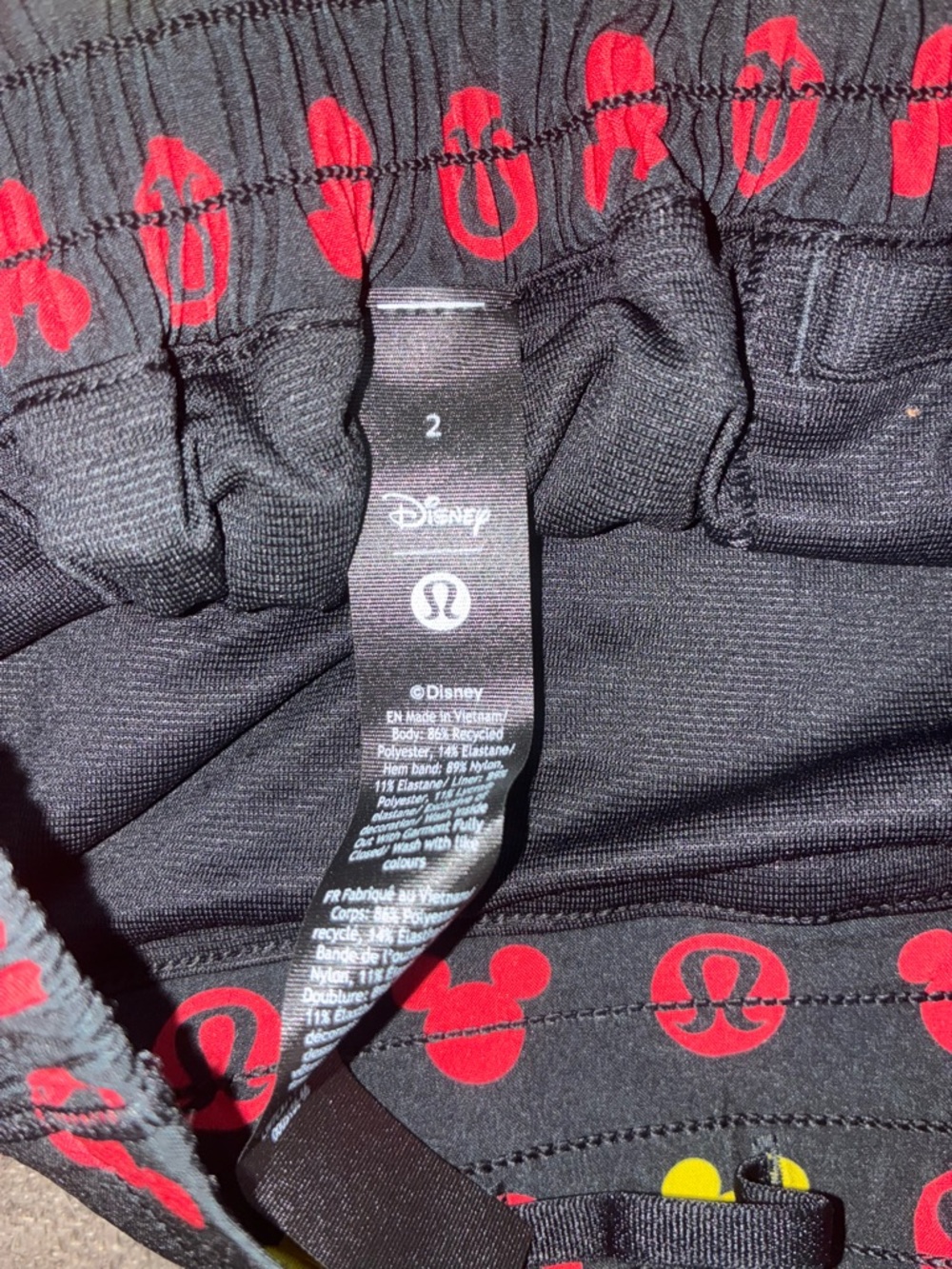 NWOT Lululemon x Disney 4” Hotty Hot Shorts - Picture 4 of 4